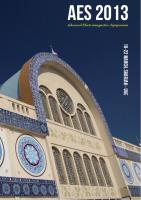 Cover for Proceedings of AES 2013, the 2nd Advanced Electromagnetics Symposium