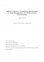 Cover for Optical Coherence Correlation Spectroscopy on Gold Nanoparticles for Point-of-Care Immunoassays